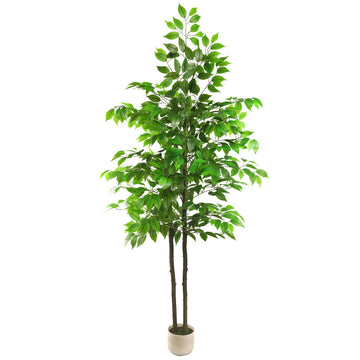 6Ft Ficus Tree Artificial, Fake Trees Artificial Indoor Decor