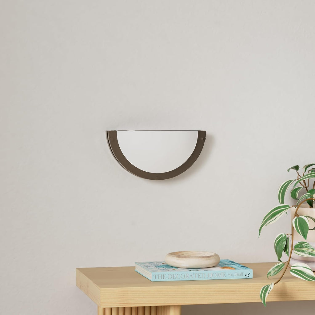 12-inch CRI90+15W 3000K/4000K/5000K Color Temperature Adjustable Dimmable LED Wall Sconce, ETL Listed LED Half Moon