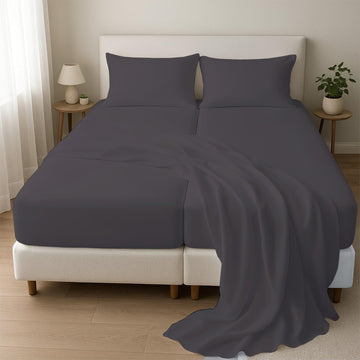 1000 Thread Count Split Sheet Set 5 Piece Split California King Sheets for Adjustable Beds 100% Egyptian Cotton 18"