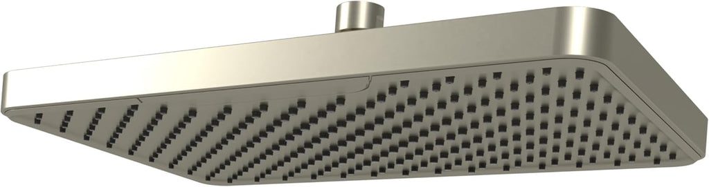 12 Inch Rectangle Rain Shower Head - Ceiling or Wall Mount Rainfall Shower Head - Large Coverage Showerhead
