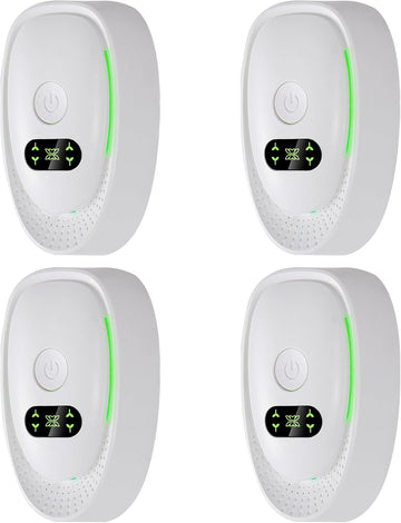 Air Ionizers for Home,4-Pack Negative Ion Air Purifiers & Odor Eliminators Quiet Plug-in Compact Fre
