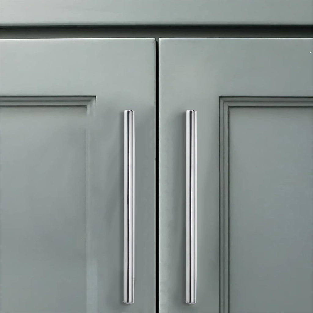 5 Pack 12 Inch Hole Center Polished Chrome Cabinet pulls Heavy Duty Solid Hardware s Dressing Tables cabinets and