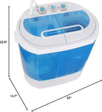Portable Clothes Washing Machine Mini Twin Tub Small Laundry Washer Aparment Spin Dryer 9.9lbs Capacity Lightweight