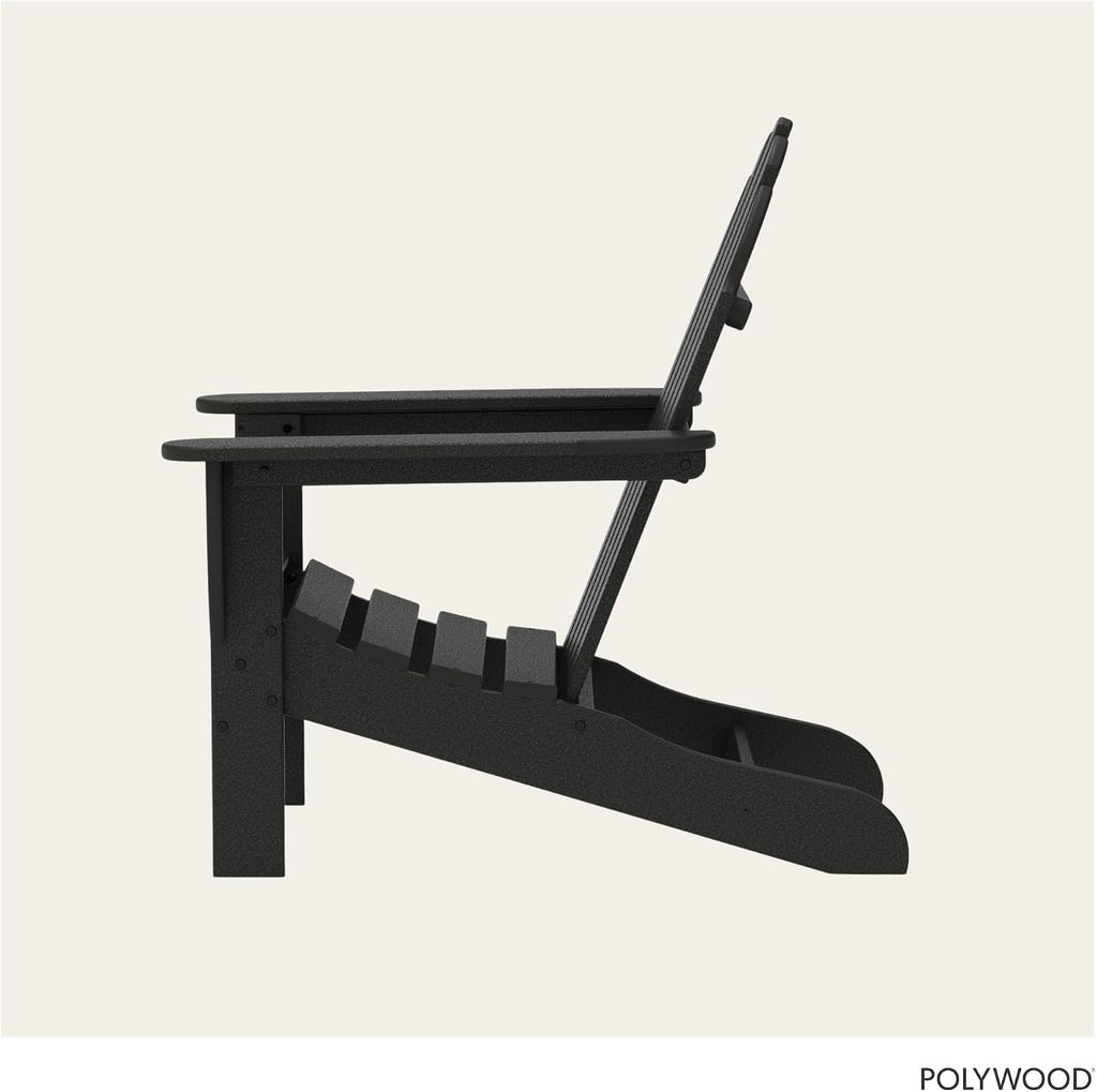 AD4030BL Classic Outdoor Adirondack Chair, Black