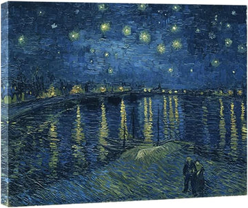 Starry Night Over the Rhone by Van Gogh Classic Oil Paintings Reproduction Modern Seascape Giclee Canvas Prints
