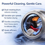 Splendide Washer Dryer Combo for RV - Vented 15lb All-in-One Compact Unit with Complete Vent Kit & Detergent