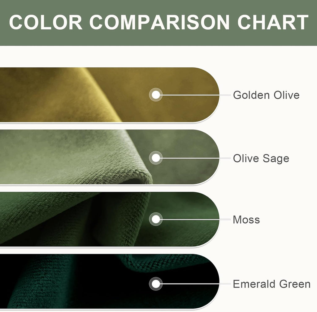 Velvet Blackout Curtains Thermal Insulated Curtains Room Window Drapes Super Soft Luxury Curtains for Living Room