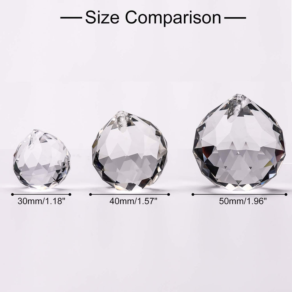 Clear Crystal Ball Prism Sunshine Catcher Rainbow Pendants Maker, Hanging Crystals Prisms for Windows, for Feng Shui