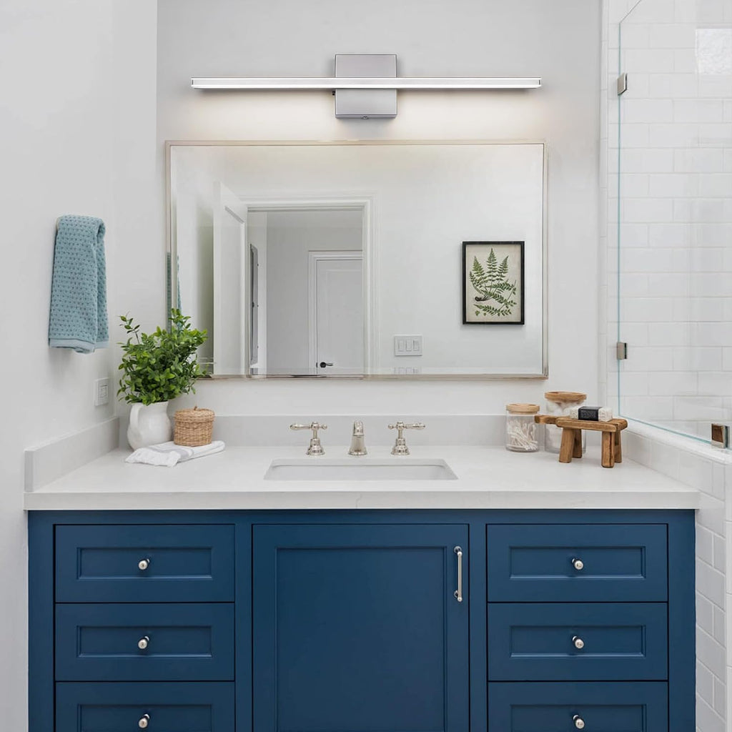 LED Modern Bathroom Light Fixtures 18W Brushed Nickel Vanity Lights Bar 5CCT Dimmable ixture Over Mirror Vanity Light
