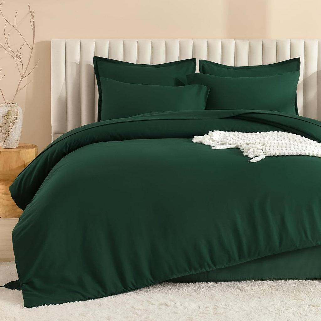 Queen Comforter Set with Sheets Emerald - 7 Pieces Bed in a Bag - Set of 7