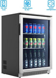 20 Inch Built in Beverage Fridge with Glass Door