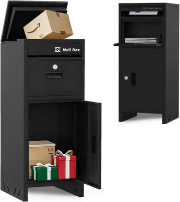 Package Delivery Boxes Delivery Box, Weatherproof Large Drop Boxes Sticker, Package Drop Box (37.9*15.7*15.7 in)