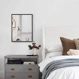 Mirrors for Wall Rectangular Metal Framed Mirror Modern Decorative Bedroom Living Room Bathroom Vertically or