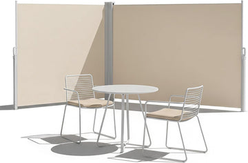 Retractable Side Awning 71" x 236" - Retractable Privacy Screen Outdoor , Waterproof UV Resistant, Outdoor Privacy