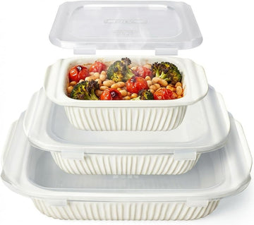 Casserole Dishes For Oven, Ceramic Dish, Large Lasagna Pan With Handles, Pan Casserole Dish, Rectangular Bakeware