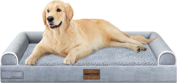 Large Dog Bed Orthopedic Washable: Beds Bolster XL Bed Large Big Dogs Memory Foam Couch Sofa Waterproof with Removable