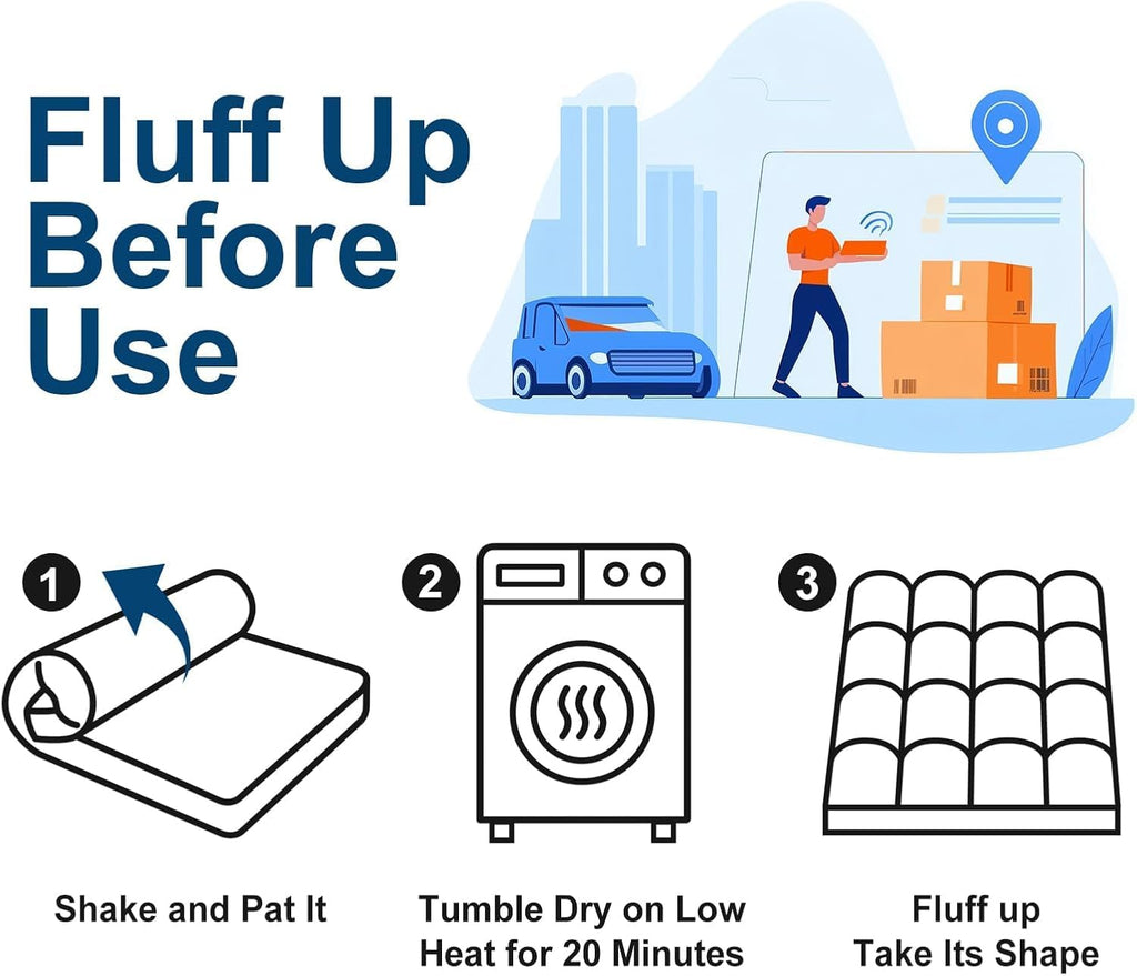 Full Mattress Topper, Cotton Extra Thick Pillow Top Mattress Pad | 100% Cotton Top Bed Topper Protector, Cooling