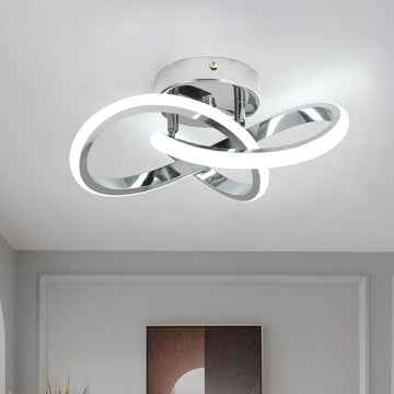 Hallway Light Acrylic Modern LED Ceiling Light Fixtures Cool White 6000K Close to Ceiling Lights Bathroom Kitchen