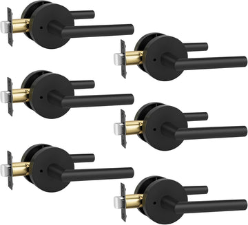 Black Door Handles Interior, Privacy Matte Black Interior Door Handles - Door Lever