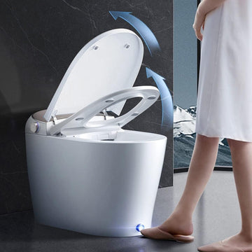 DP7 Smart Toilet with Bidet Built in,Auto Open/Close,Heated Seat,Automatic Flush Bidet Toilet,Night