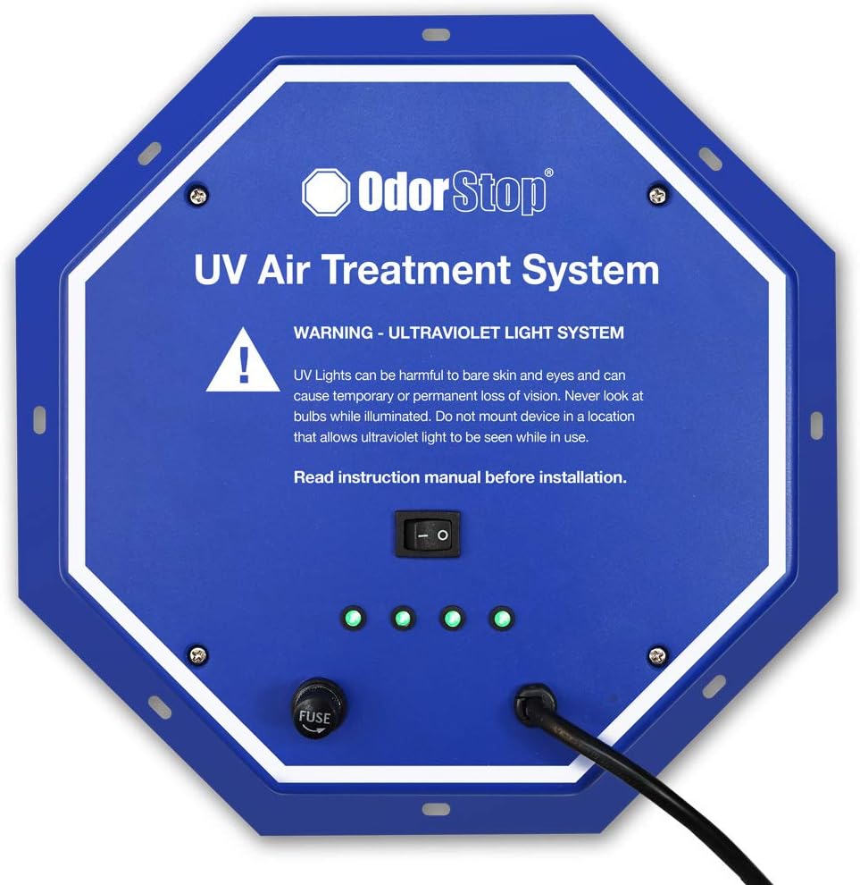 OS72PRO UV Air Purifier 72W System with Energy Saving Airflow Sensor and 16-in Bulbs
