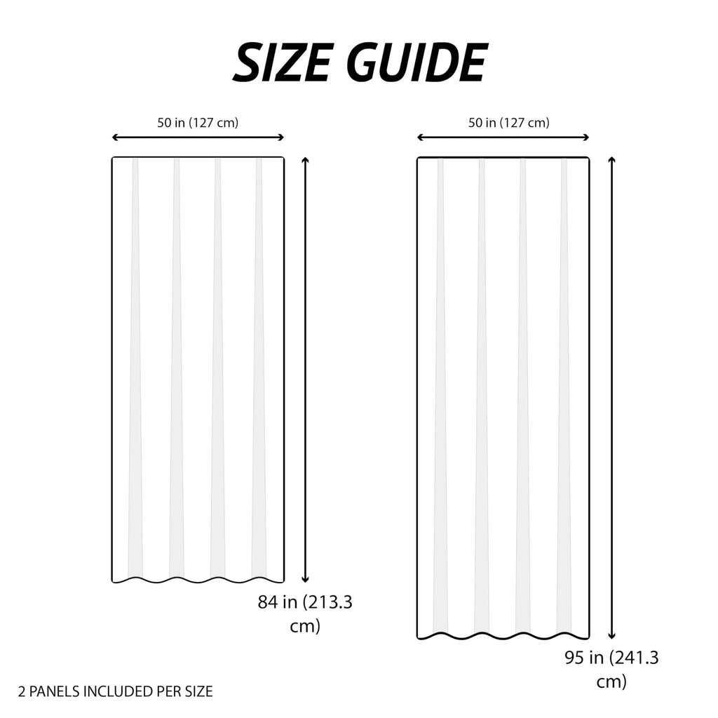 Ticking Stripe Blackout Curtains 50x84 White/Blue 2 Panels