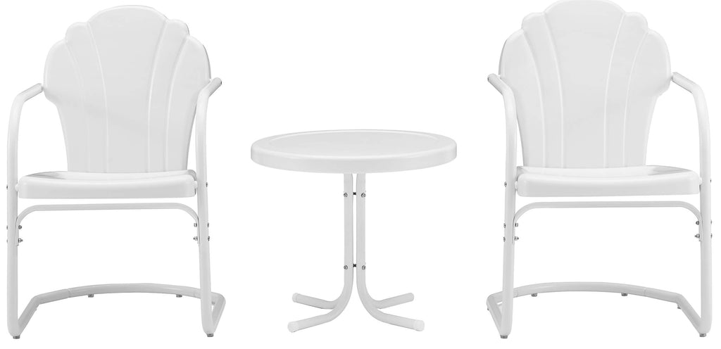 Tulip 3-Piece Chair & Side Table Set