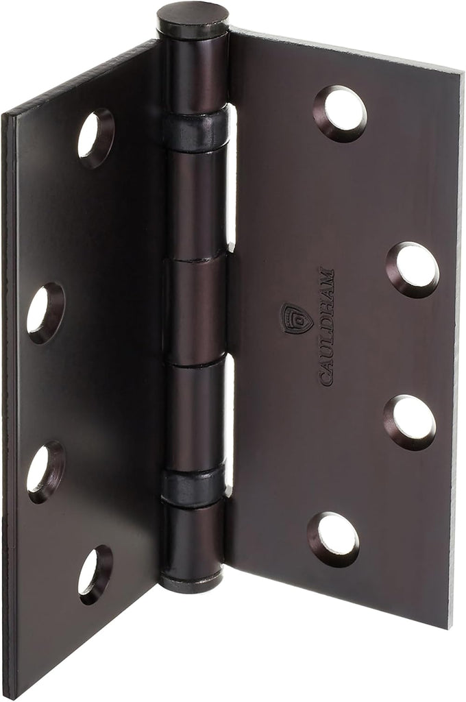(3 Pack) Commercial-Grade 4-1/2" Full Mortise Ball-Bearing Door Hinges - Oil Rubbed Bronze