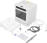 Countertop Dishwasher 800W Portable Mini Dishwasher 6.8L/1.8 Touch Controls Gallon Portable Dishwasher Countertop with