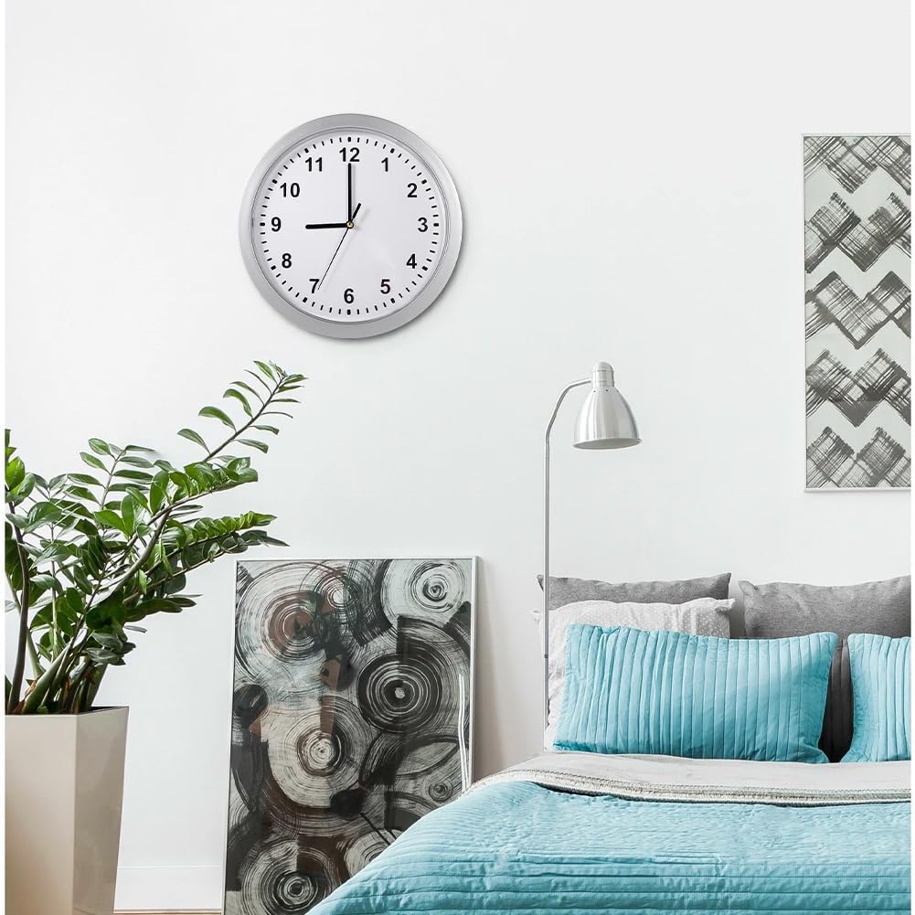 Joyzan Hidden Safe Wall Clock, Secret Diversion Interior Compartment Container Key Storage Box Plastic Battery Operated Mount Decoration...