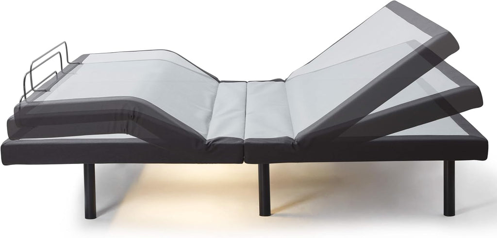Queen Adjustable Bed Frame with Massage and Wireless Remote, Electric Base with Head and Foot Incline, Zero Gravity