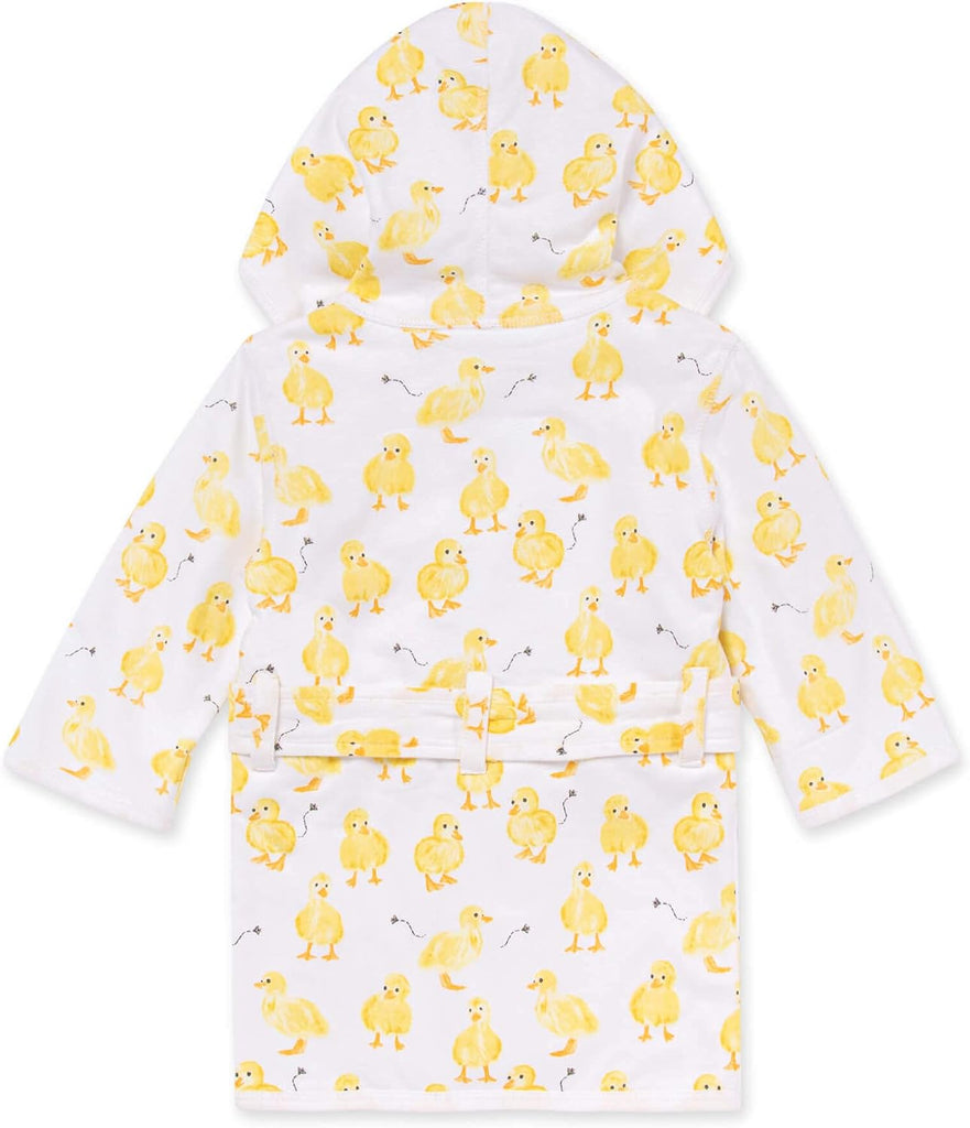 Hooded Robe Organic Terry Bathrobe, Newborn Bath Essentials, Unisex Boys and Girls