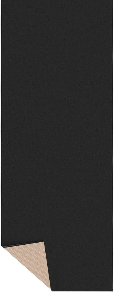 3x22 Extra Long Hallway Runner Rug - Stair Carpet Runner | 22ft Non-Slip Rugs Runner - Black Solid Th Floor Mat, 31"