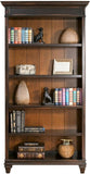 Hartford Wood Bookcase in Two Tone Distressed Black