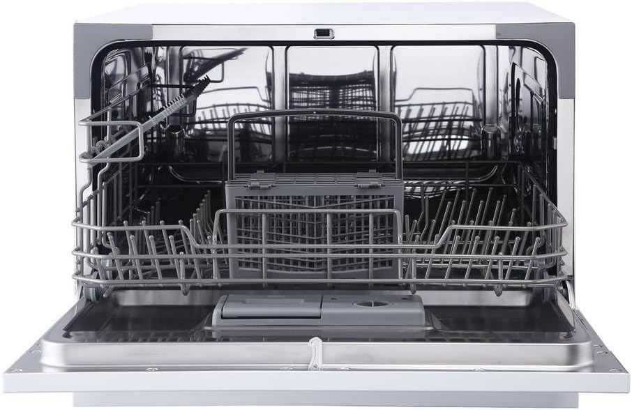 MCSCD6W5 6-Place Setting 6 Plate Countertop Dishwasher, White
