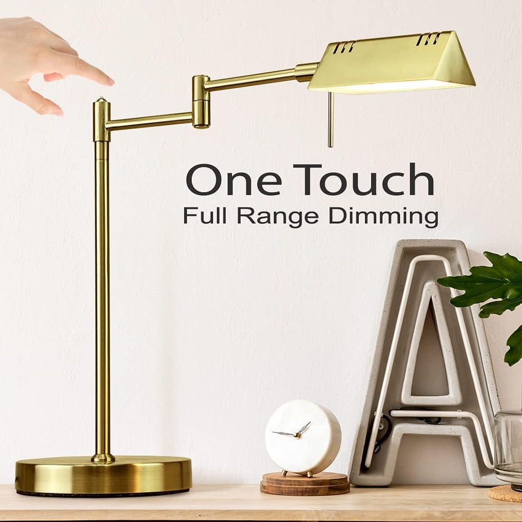 LED Pharmacy Table Lamp, Full Range Dimming, 12W LED, 360 Degree Swing Arms, Desk, Reading, Craft, Work Lamp
