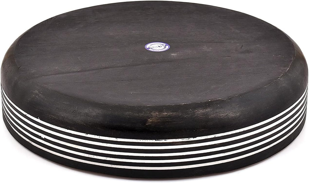 Rustic Black Wooden Bowl - Decorative Centerpiece for Dry Potpourri, Orbs & Home Décor, Perfect, Reiki Rooms & Spa