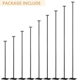 Floor Candelabra Tall 9 Arm Candle Holders, 60" Black Metal Candlestick for Pillar Tealight Candles