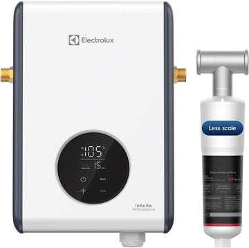 14kW Tankless Water Heater Electric 240V - Smart WiFi & Alexa, On Demand Hot Water Heater Electric, Max 3.4 GPM