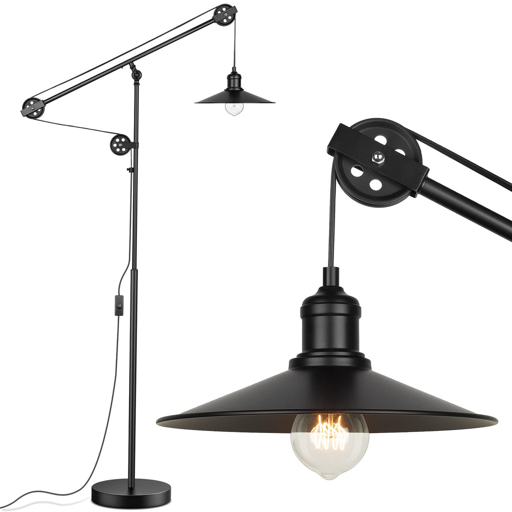 Adjustable Industrial Floor Lamps, Rustic Reading Lamp