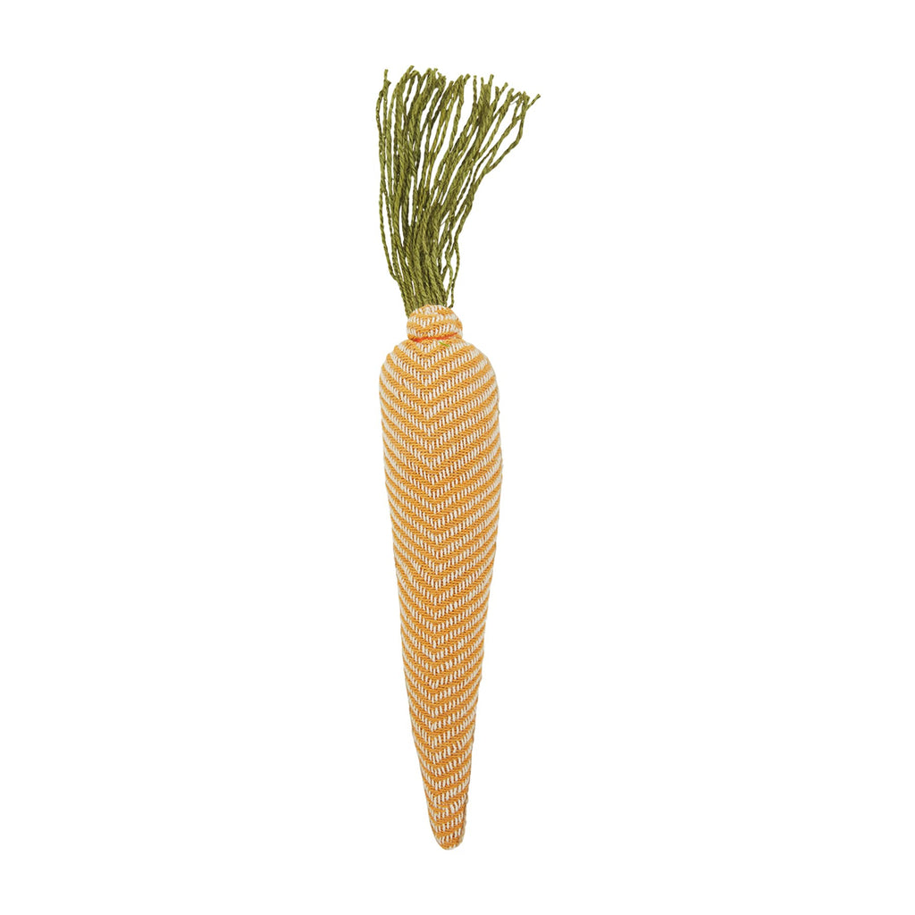 Fabric Carrot Décor, 15", Herringbone