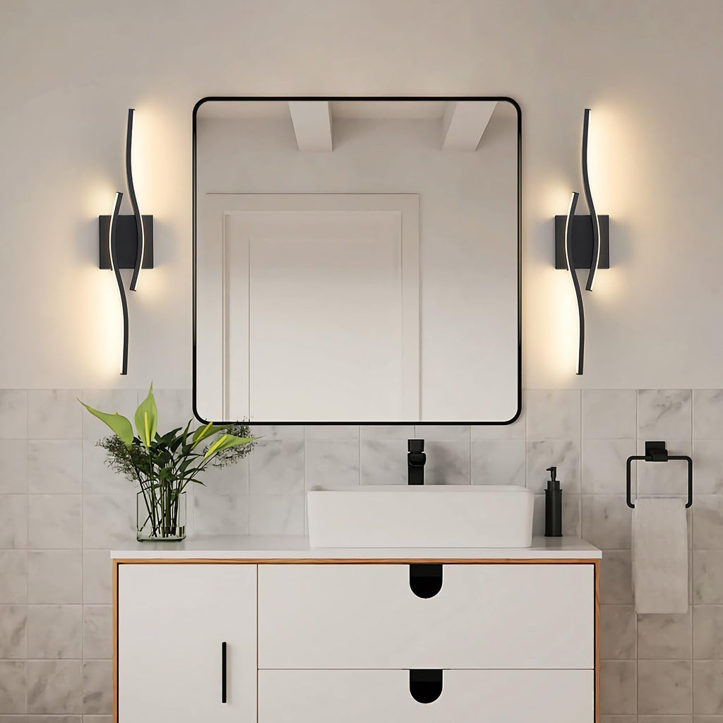 Vanity Light Lighting Fixtures Over Mirror Black | 23 Inch Vanity Lighting Dimmable 5CCT Modern Vanity Lights Bar Led