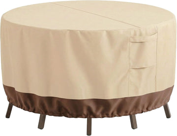 Patio Outdoor Furniture Covers Waterproof, Round Outdoor Table Cover