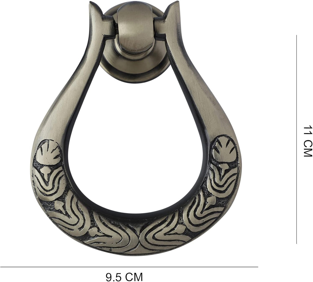 Decorative Golden Brass Door Knocker Victorian Style Brass Door Knocker Door Décor with Antique Finish Heavy Duty