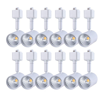 12 Pack LED Track Lighting Heads 6.5W White 3000K Warm White
