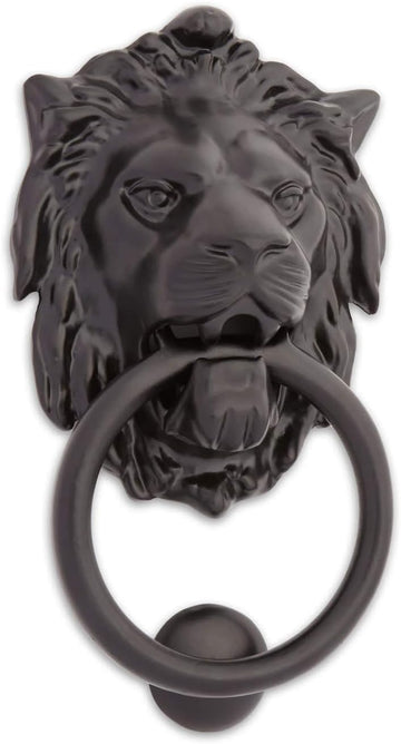 Large Iron Lion Door Knocker