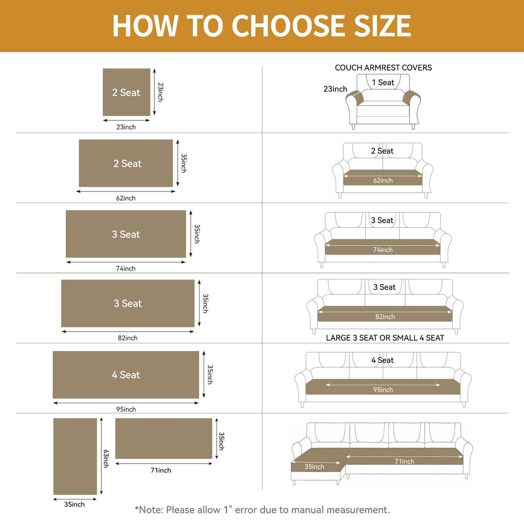 Waterproof Couch Covers for Sectional Sofa, L Shaped Couch Cover