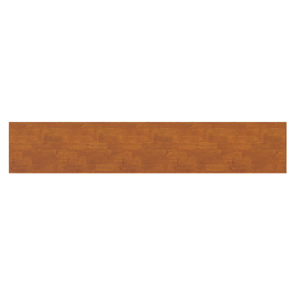 Draper 30" Tall Solid Wood 6-Shelf Bookcase in Teak Brown