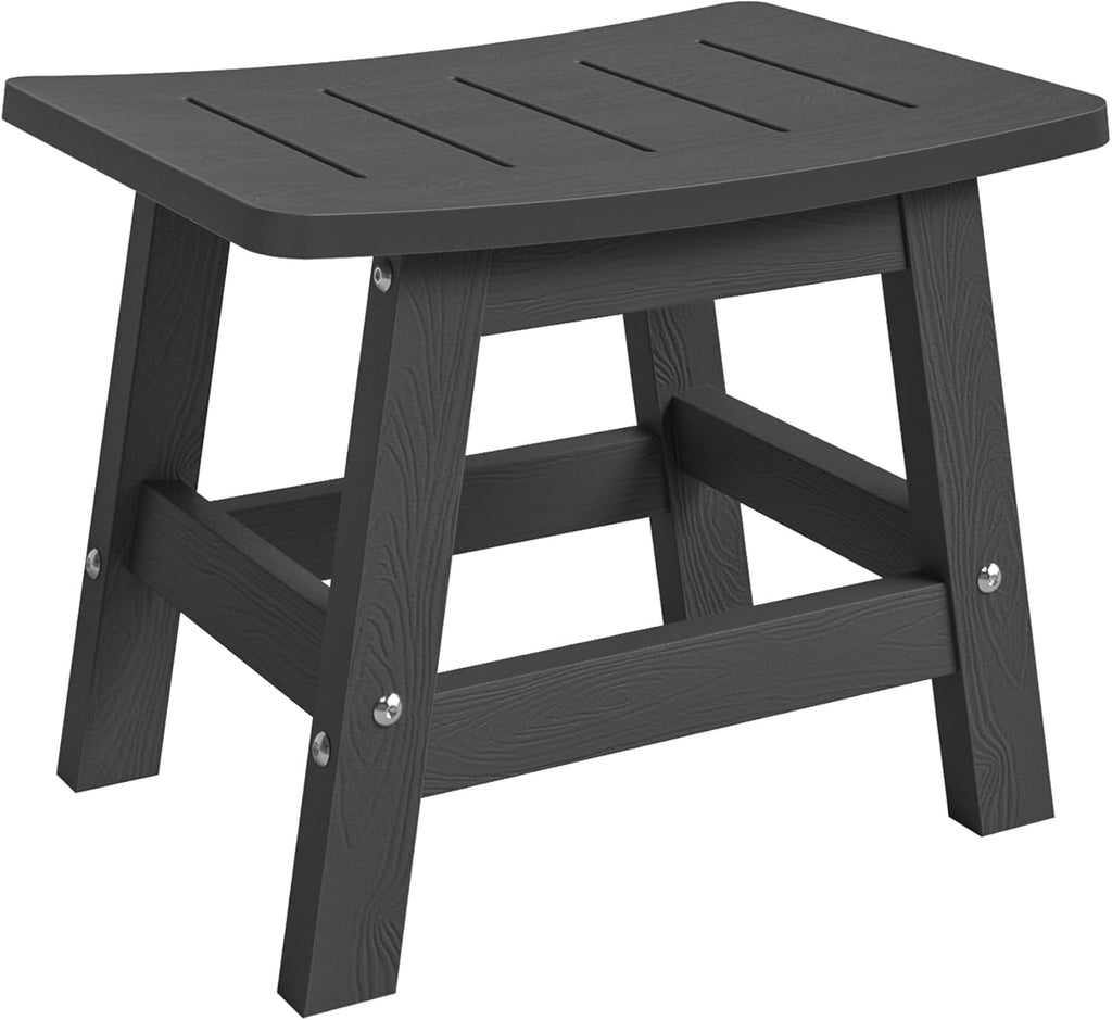 Outdoor Adirondack Ottomans, Footrest Footstool Set of 2, Outdoor Foot Rest , HDPS All Weather Waterproof Footrest