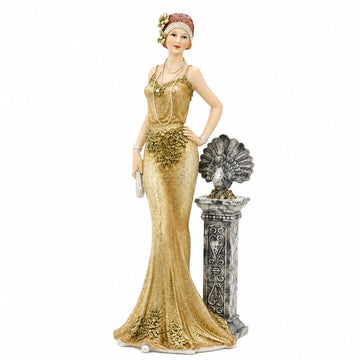 13 Inch Roaring 20s Figurine, Victorian Lady Statue